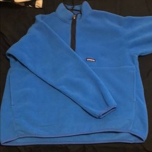 Patagonia men’s 1/4 zip synchilla Blue